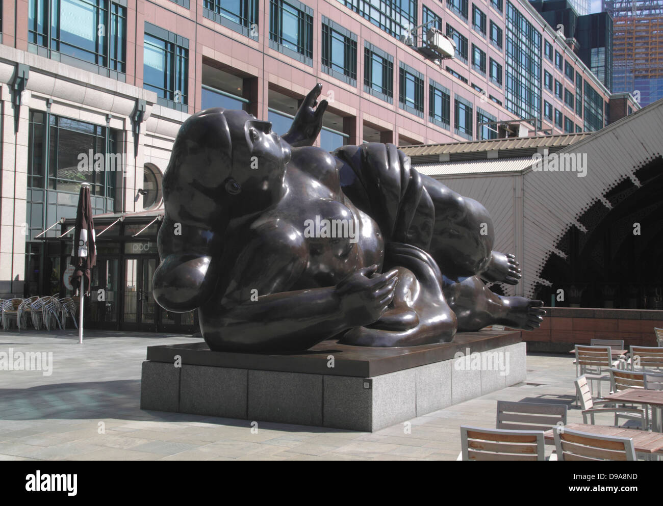 Broadgate Venus estatua de Fernando Botero Exchange Square City de Londres Foto de stock