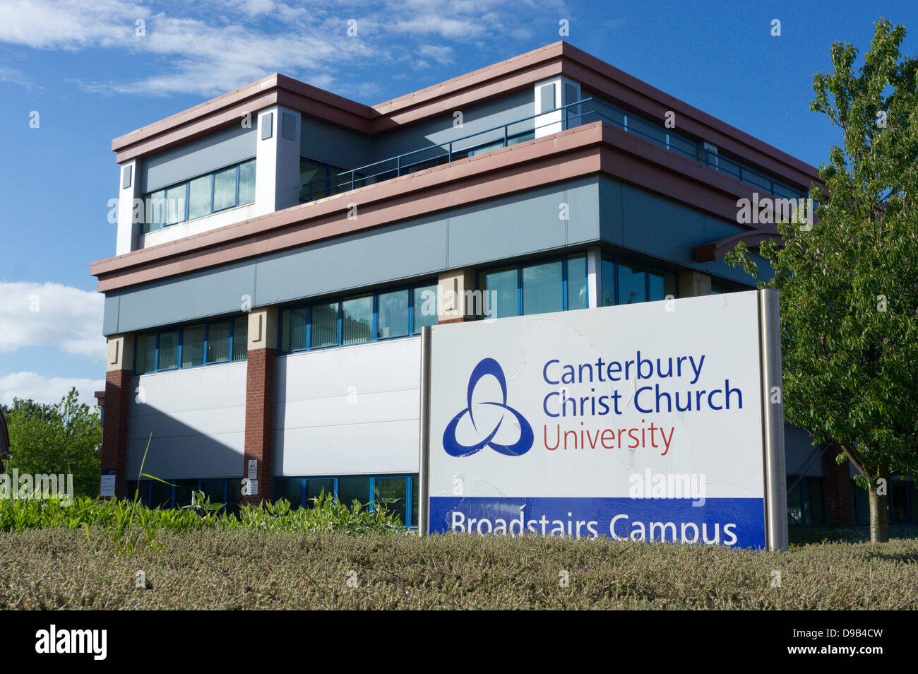 La Broadstairs Campus de Canterbury Christ Church University. Foto de stock