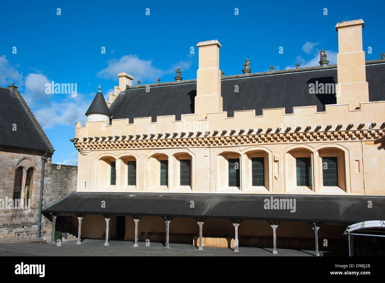 Gran Hall, el Castillo de Stirling, Stirling, Escocia, Gran Bretaña, Europa , Grosse Halle, Schloss Stirling, Stirling, Schottland, G Foto de stock
