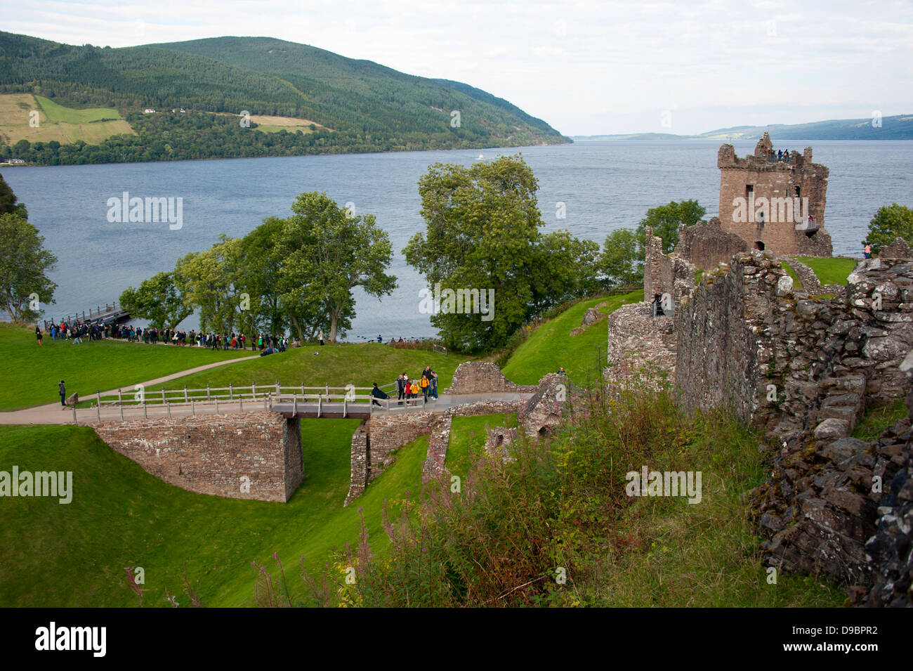 El castillo de Urquhart, Loch Ness, Highland, Escocia, Gran Bretaña, Europa , Schlossruine, del castillo de Urquhart, Loch Ness, Highland, Scho Foto de stock