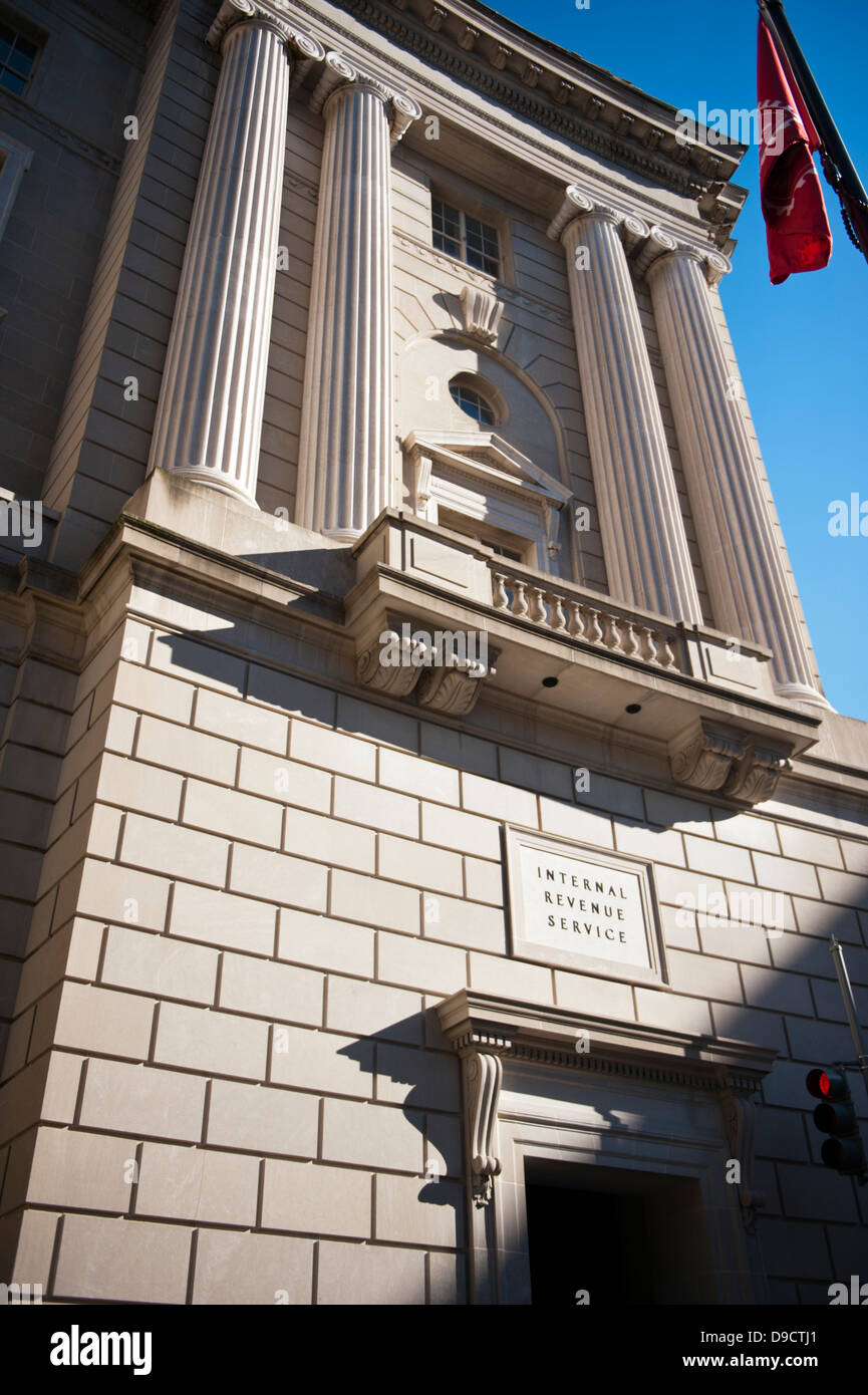 El edificio del Servicio de Impuestos Internos en Washington D.C. Foto de stock