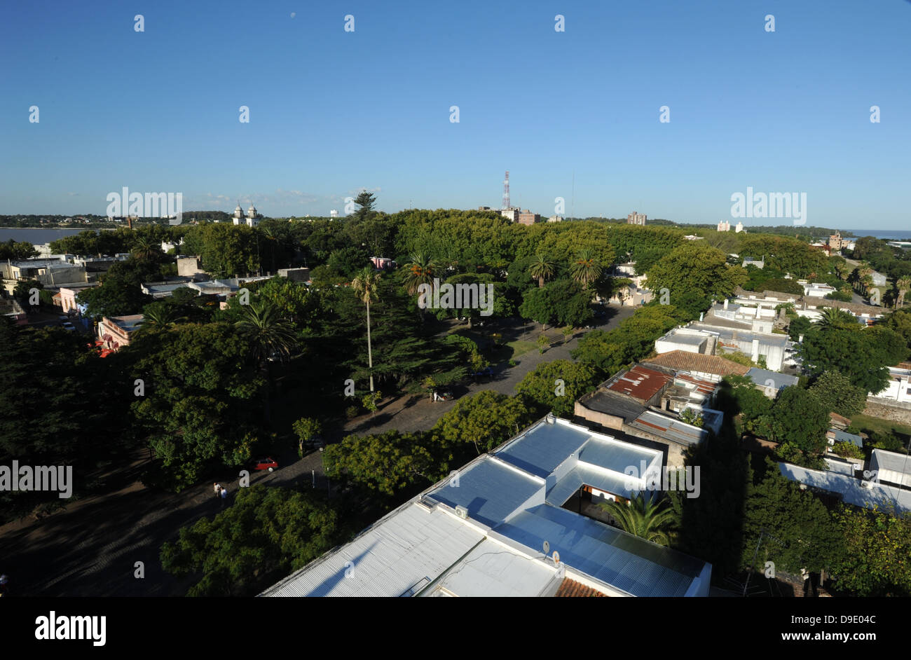 La ciudad de Colonia del Sacramento en Uruguay Foto de stock