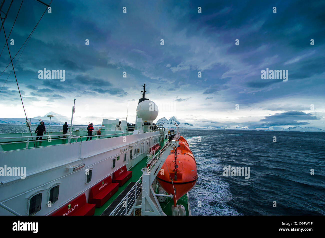 Puerto Lockroy Research Station, la Antártica, regiones polares Foto de stock