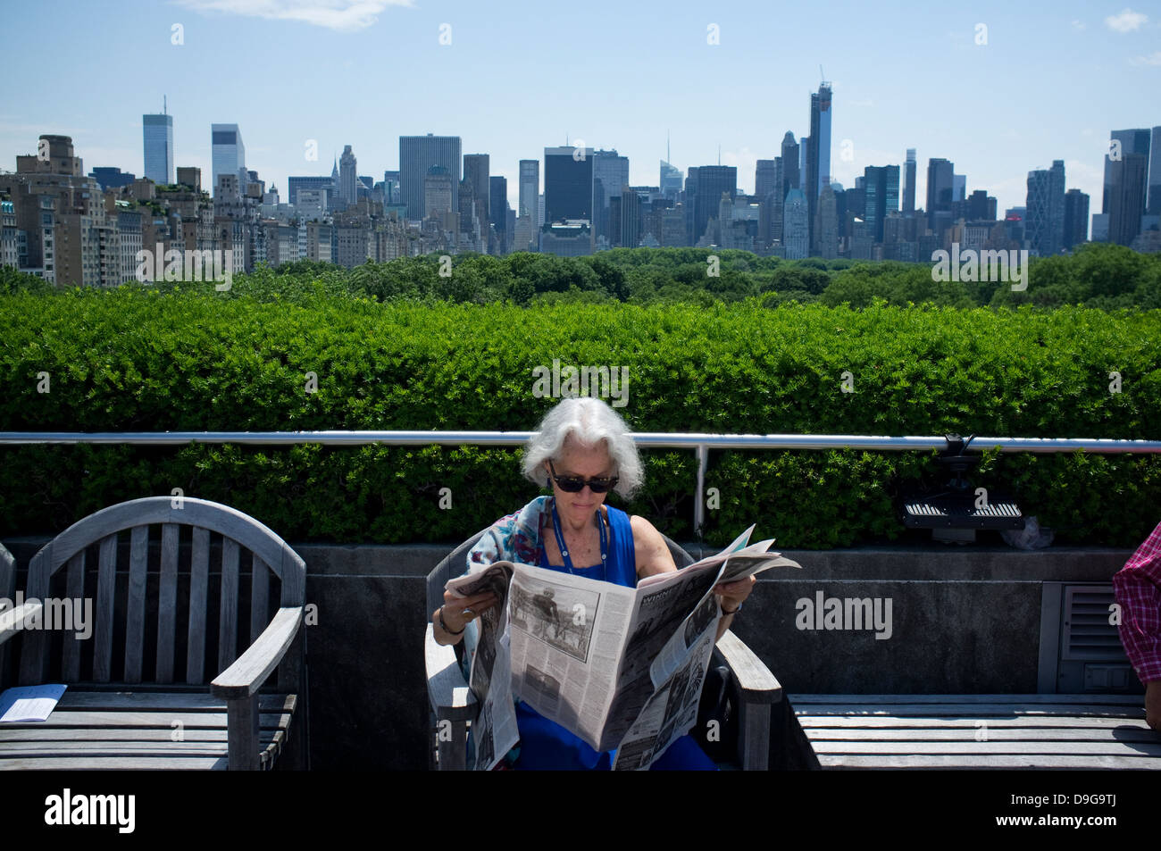 Nueva York vista desde la terraza del Museo Metropolitano Foto de stock