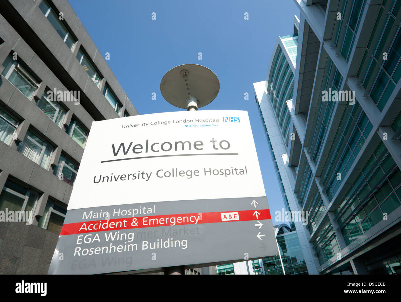 University College Hospital, Londres Foto de stock