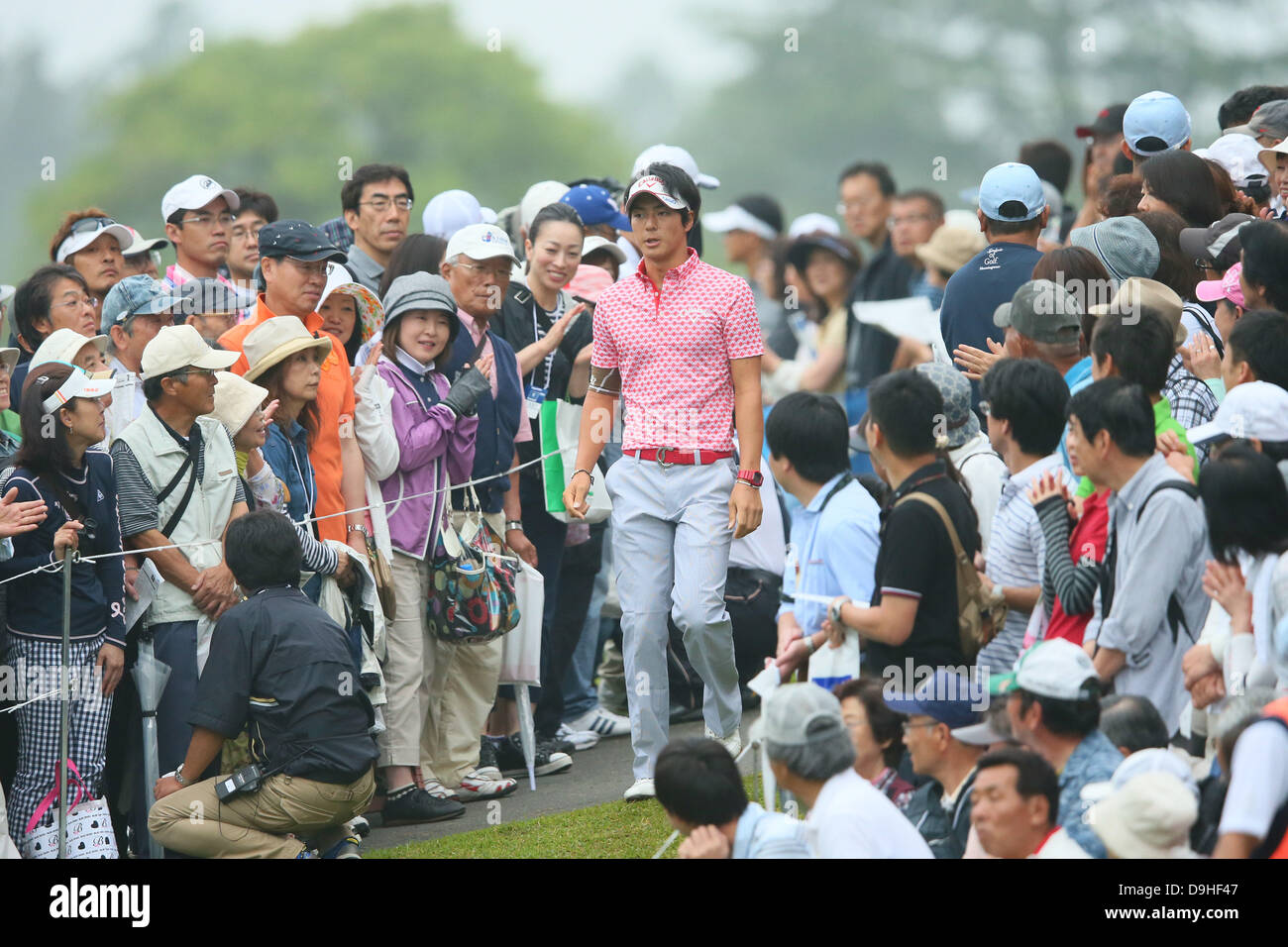 Ibaraki, Japón. 20 de junio de 2013. Ryo Ishikawa (JPN), 20 de junio de 2013 - Golf : Japón Golf Tour Championship Shishido colinas a Shishido Hills Country Club, Ibaraki, Japón. (Foto por YUTAKA/AFLO SPORT/Alamy Live News) Foto de stock