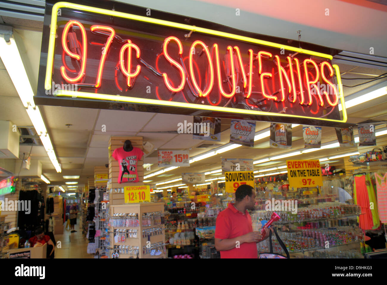 Nevada Las Vegas Downtown Fremont Street Experience shopping souvenirs