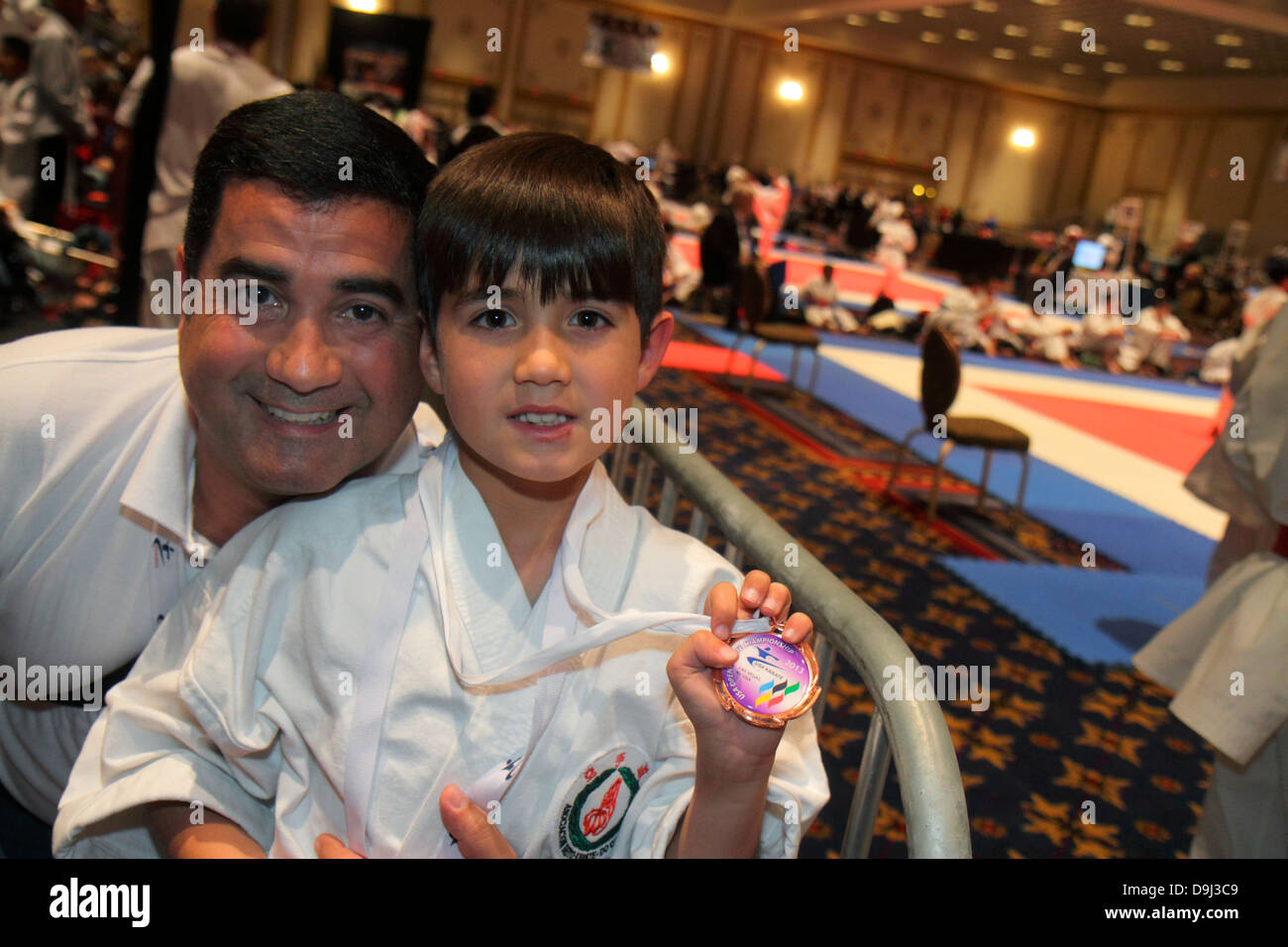 Las Vegas Nevada, The Strip, South Las Vegas Boulevard, Paris Las Vegas Hotel & Casino, salón de baile, USA Open Karate Championships Junior International Cup, CO Foto de stock