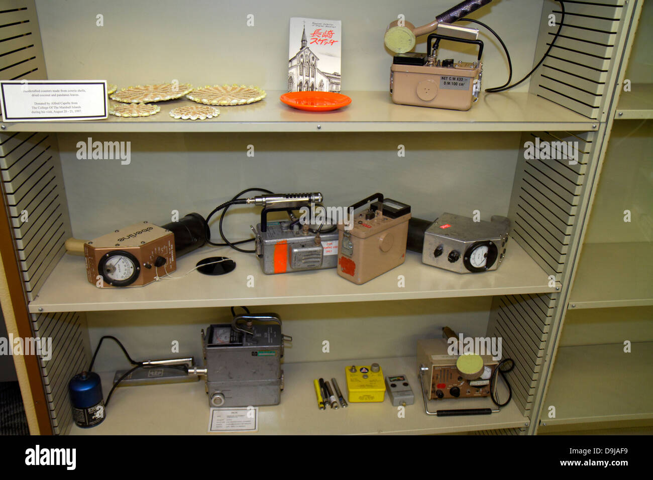 Las Vegas Nevada,Flamingo Road,Museo Nacional de Pruebas Atómicas,desarrollo de armas nucleares,Área 51,alienígenas,contadores Geiger,radiación,actividad de radio,visi Foto de stock