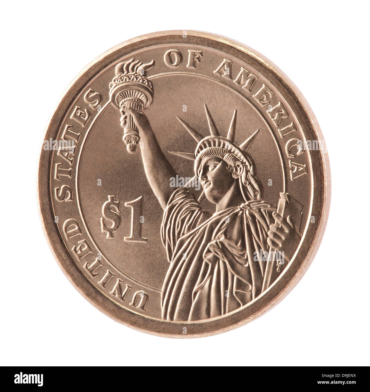 Valiente semilla Perspectiva One dollar coin statue liberty fotografías e imágenes de alta resolución -  Alamy