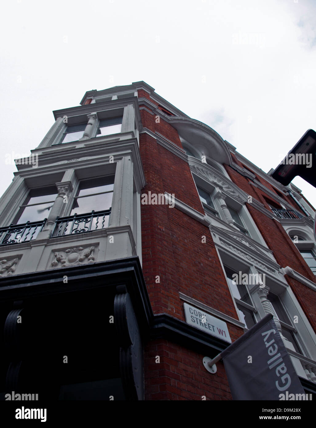 Vista de Cork Street, una de las calles más famosas para galerías de