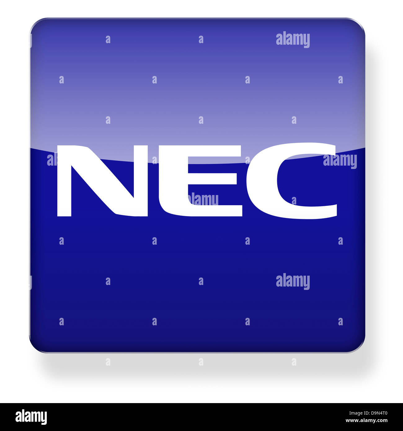 Logo De Nec Como El Icono De Una Aplicaci N Trazado De Recorte Incluido Fotograf A De Stock Alamy