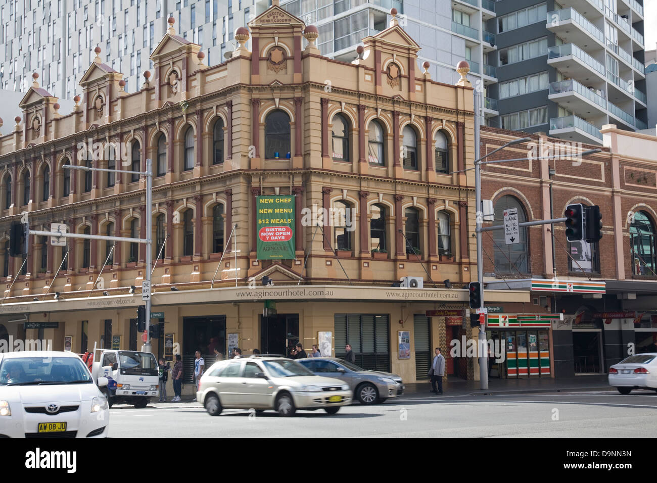 En Broadway chippendale Sydney Foto de stock
