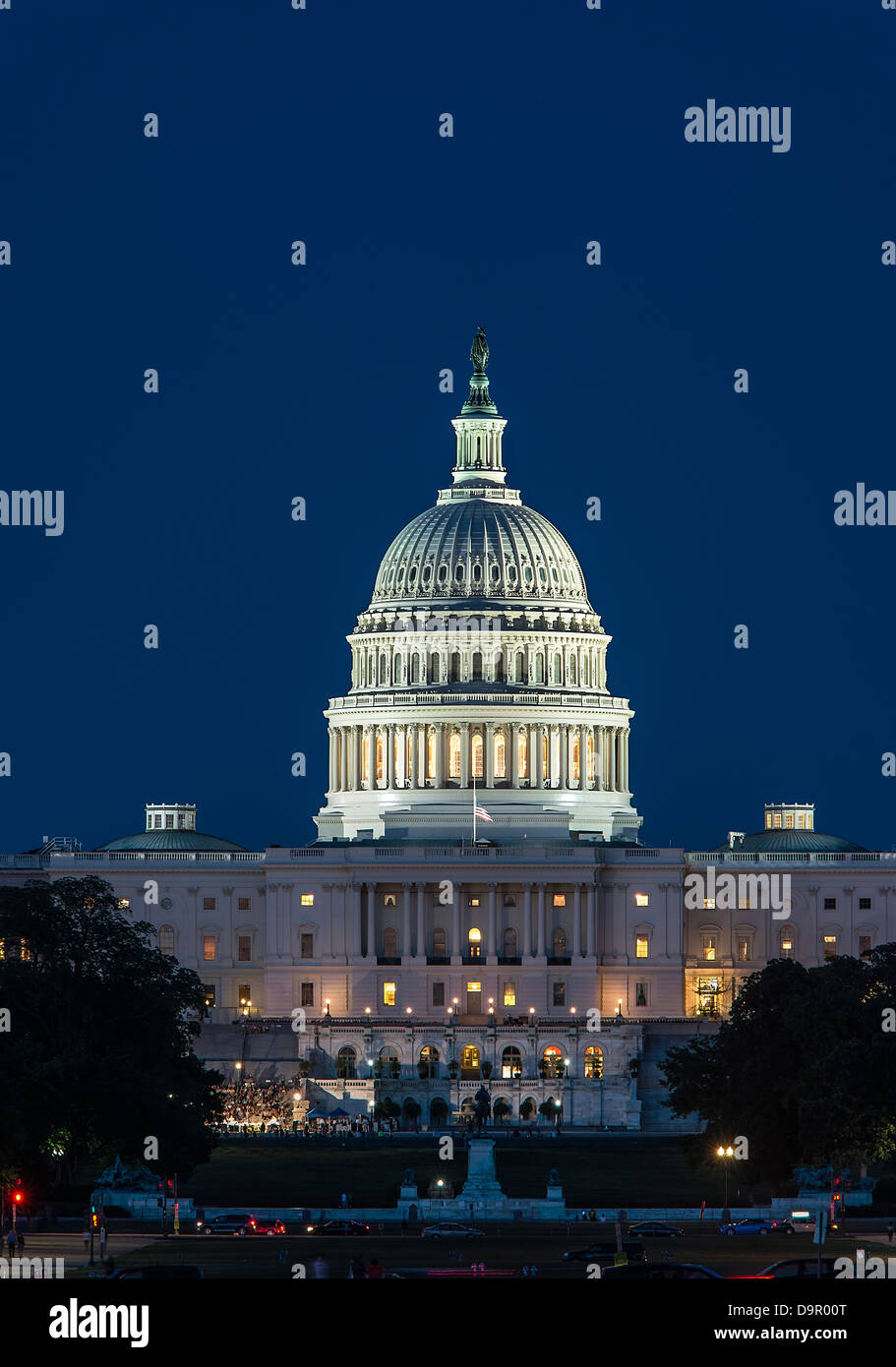 El edificio del Capitolio de los Estados Unidos, Washington D.C., EE.UU. Foto de stock