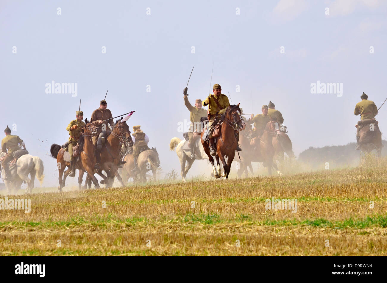 La celebración anual / reconstrucción de la batalla de Komarow en 1920