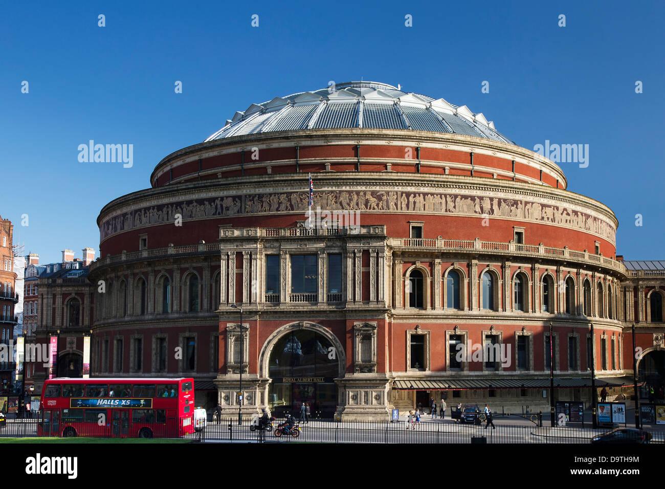 Lado Norte exterior del Royal Albert Hall, el Concert Hall, Kensington, Londres, Reino Unido. Foto de stock