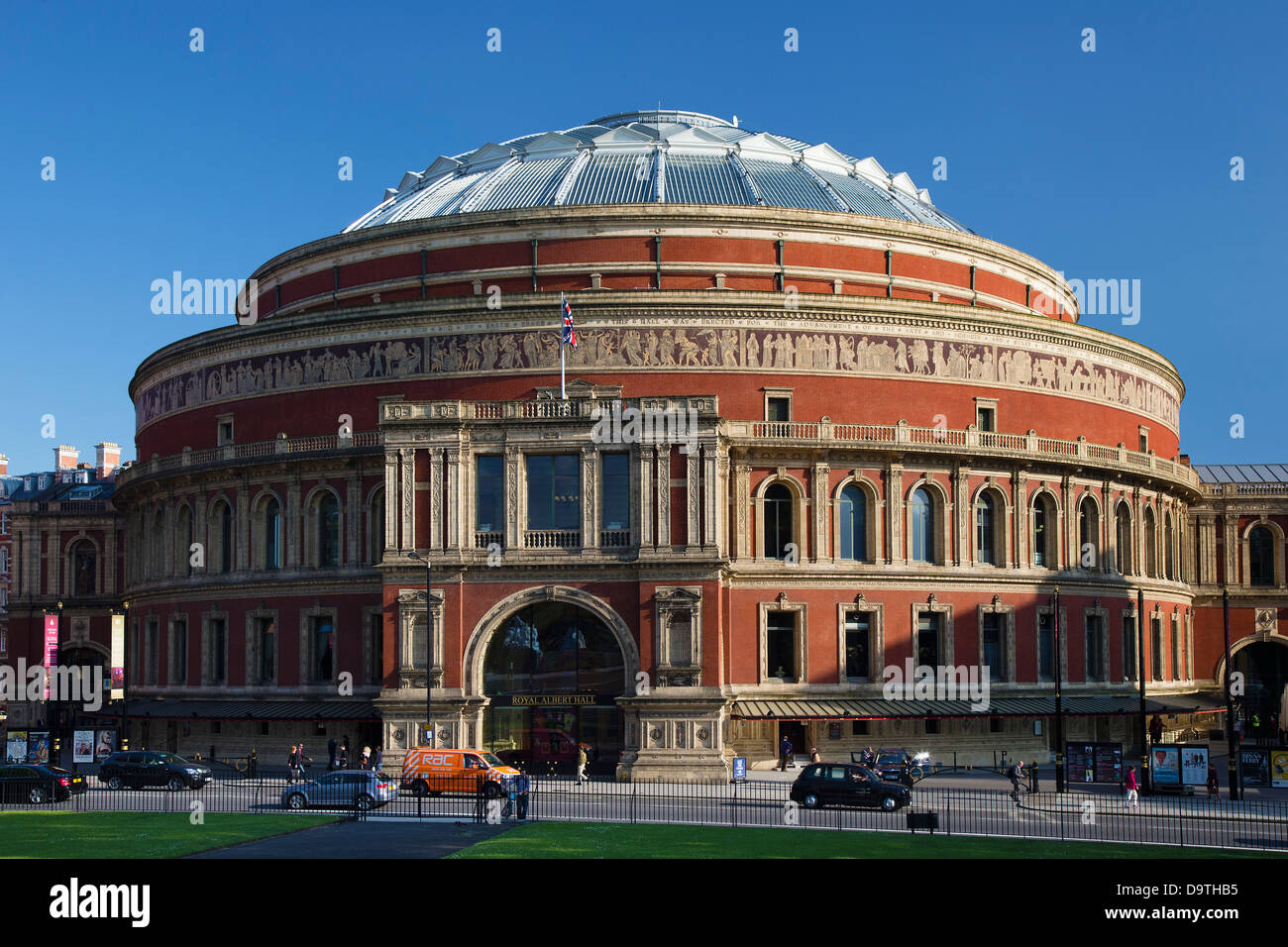 Lado Norte exterior del Royal Albert Hall, el Concert Hall, Kensington, Londres, Reino Unido. Foto de stock