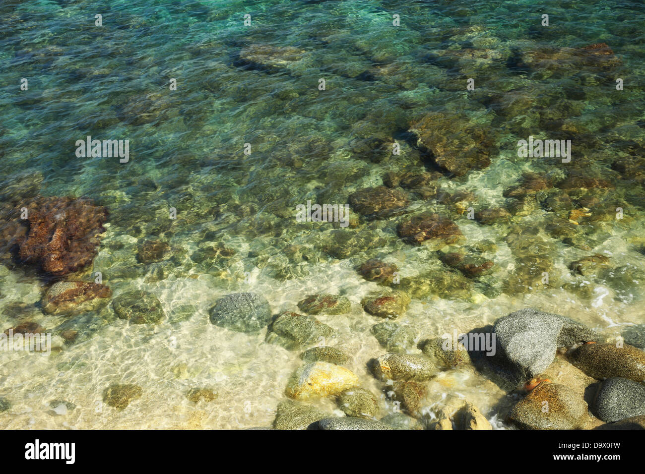 La transparencia del mar, Calabria,Briatico, Italia Foto de stock