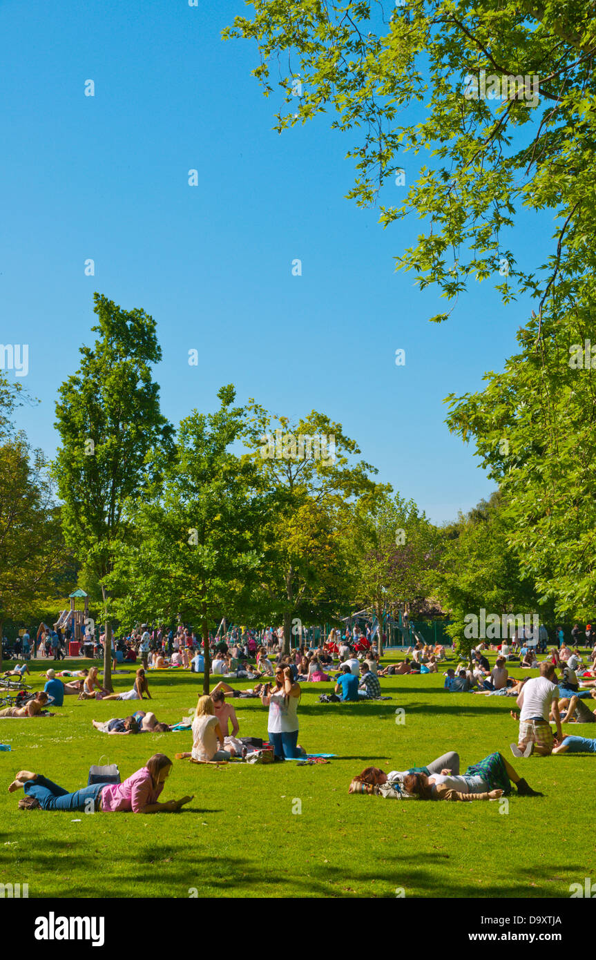 St Stephen's Green Park (1663), el centro de Dublín Irlanda Europa Foto de stock