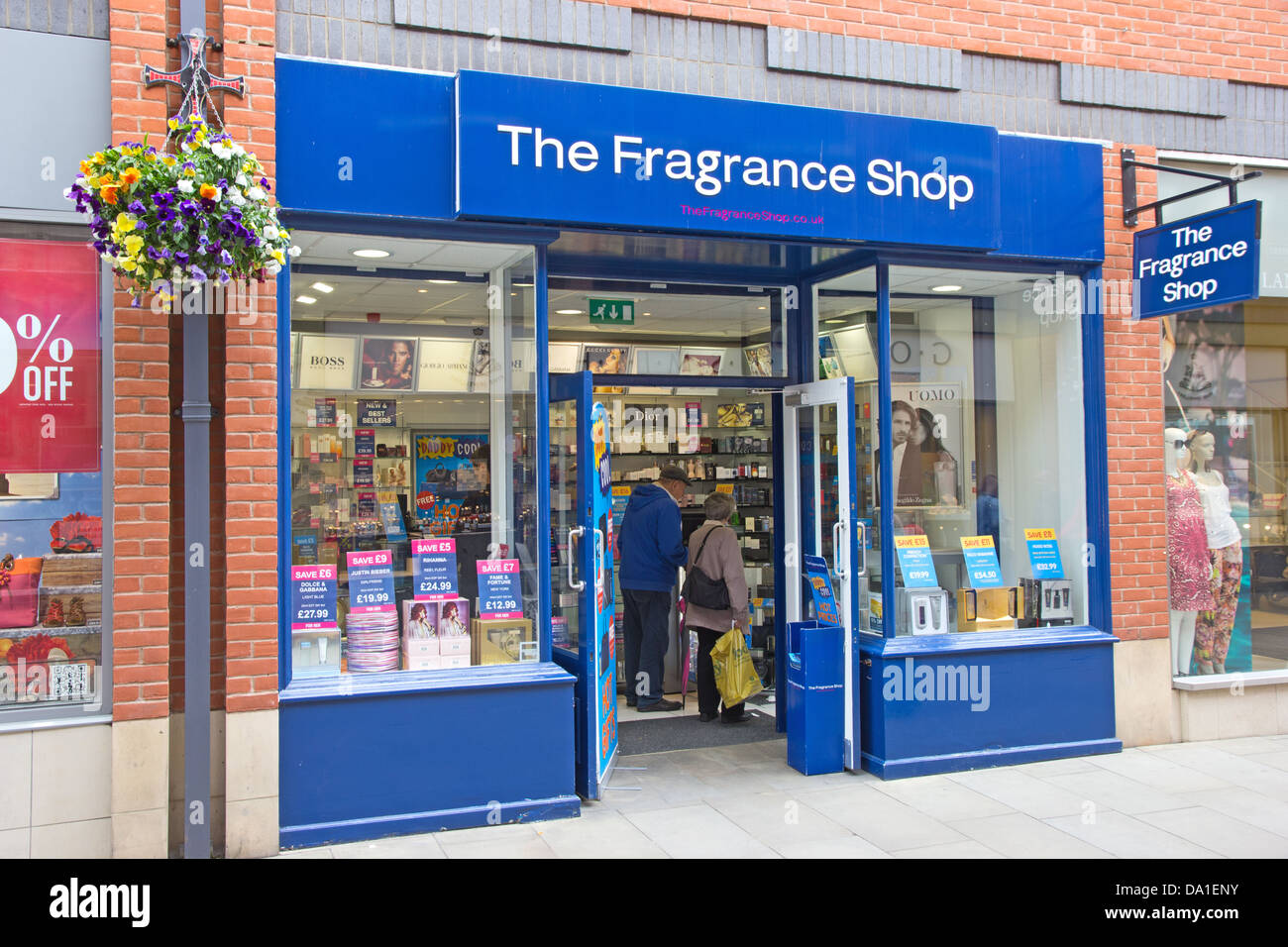 El Fragrance Shop, Durham Foto de stock