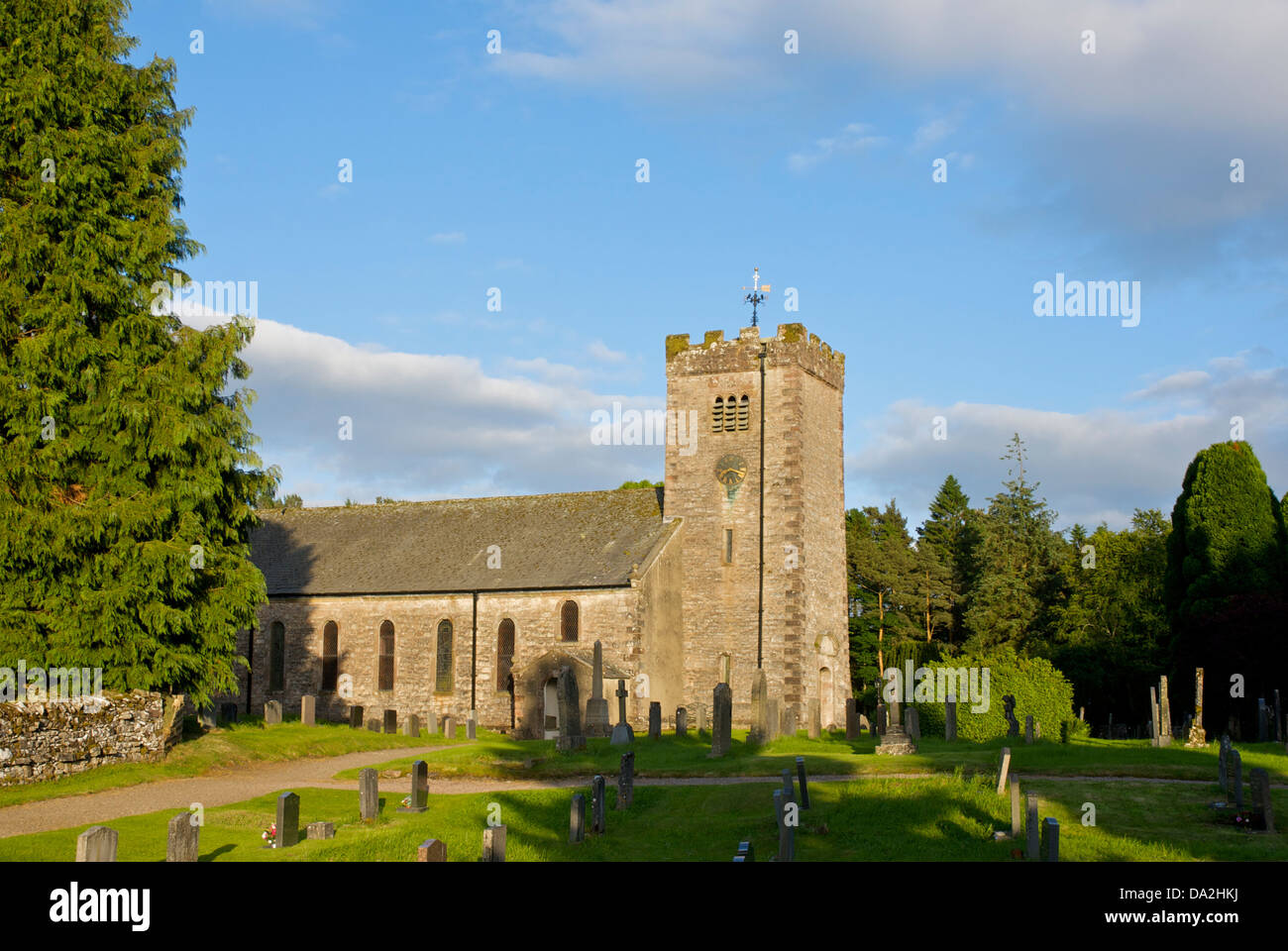 La iglesia de St Oswald, Ravenstonedale, Cumbria, Inglaterra Foto de stock