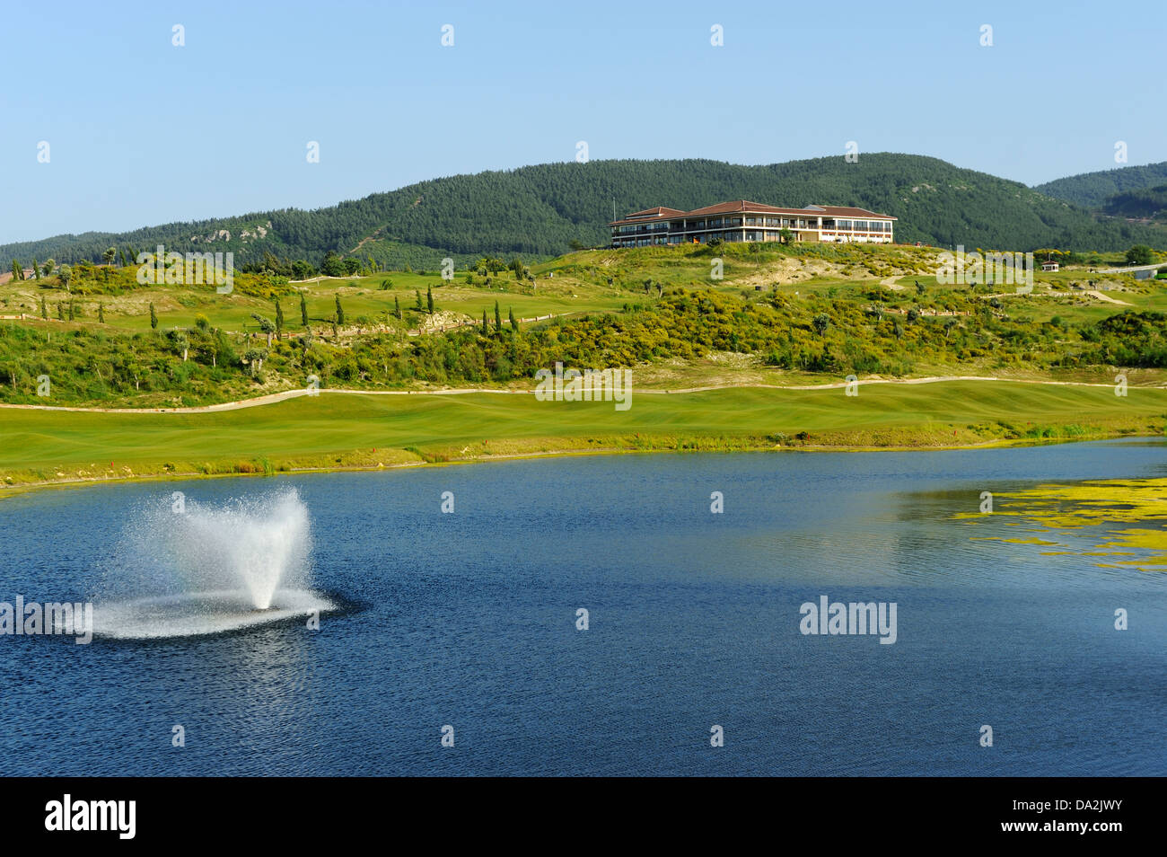 Kusadasi Golf Club, Costa del Mar Egeo, Turquía Foto de stock