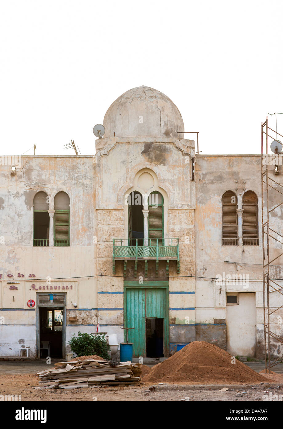 La arquitectura otomana, Massawa, Eritrea Foto de stock