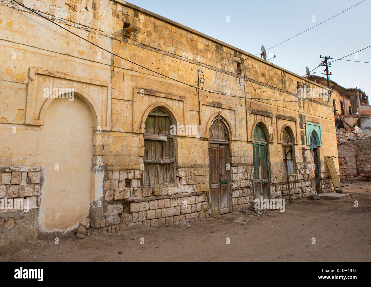 Edificio de arquitectura otomana, Massawa, Eritrea Foto de stock