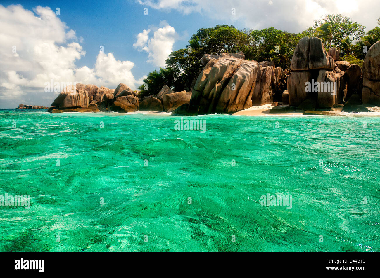 El Parque Nacional Marino Isla Cocos, Seychelles Foto de stock
