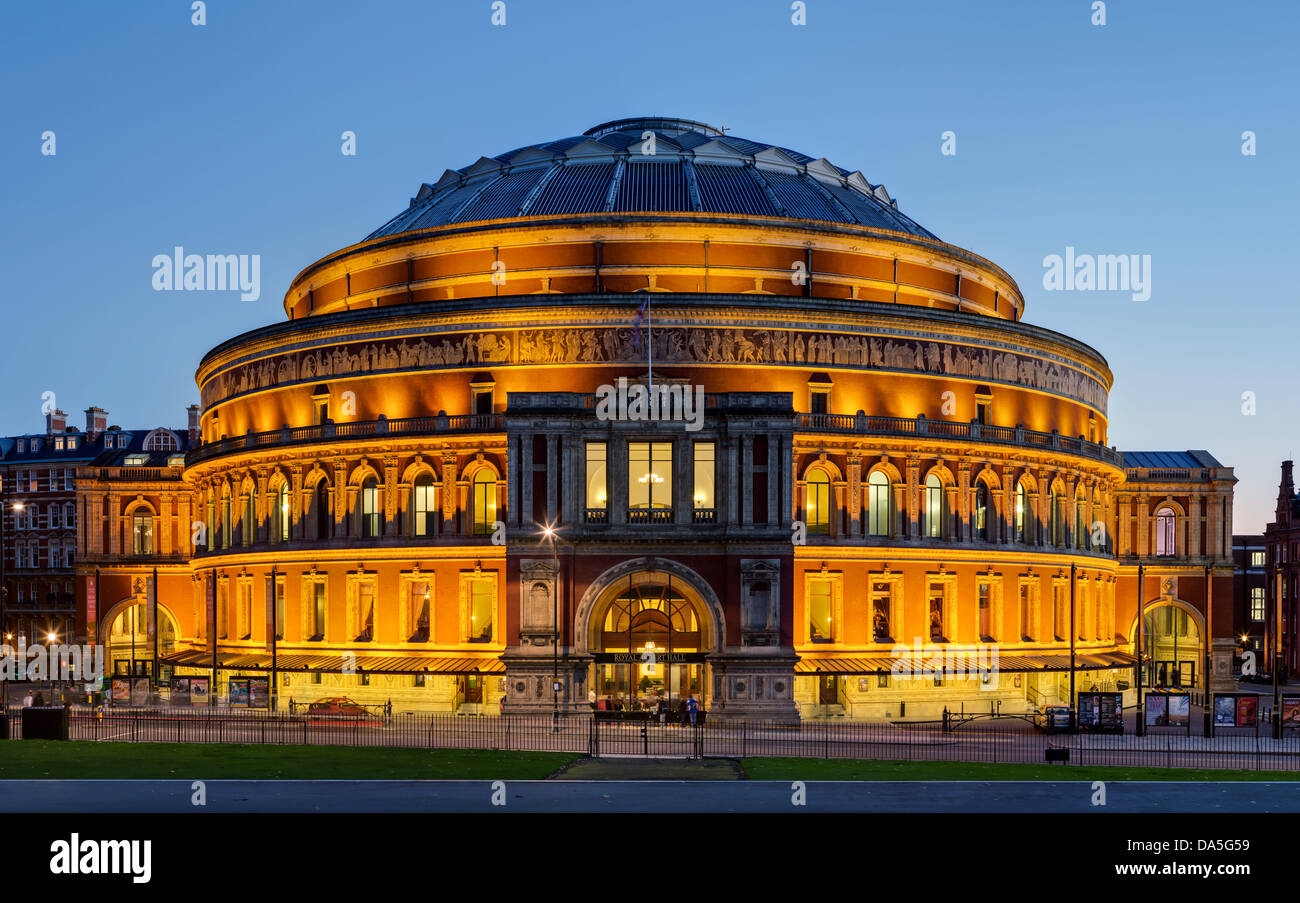 El Royal Albert Hall de Londres, Inglaterra Foto de stock