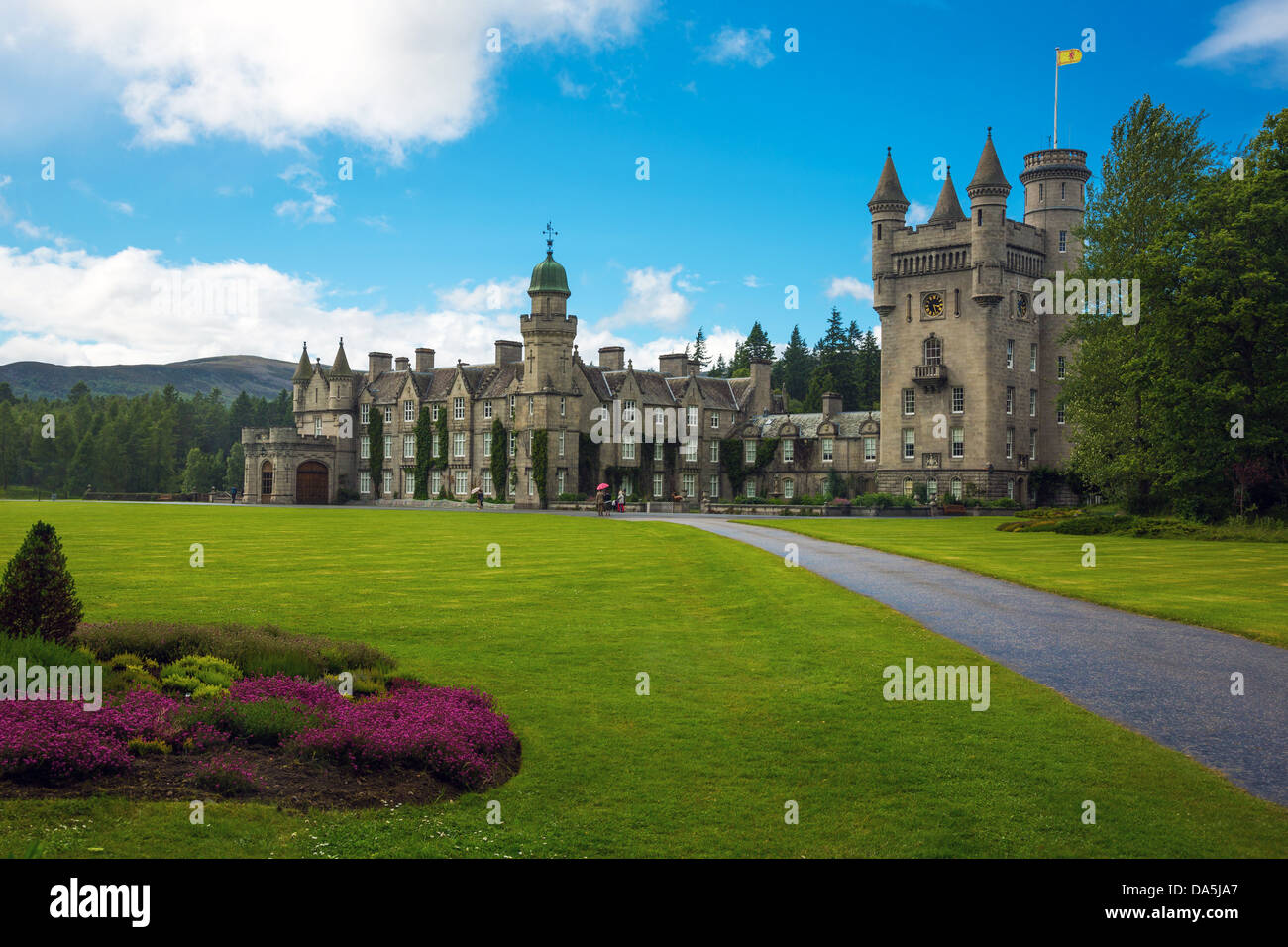 Europa Gran Bretaña, Escocia, aberdeenshire, el castillo de Balmoral, residencia de verano de la familia real británica. Foto de stock