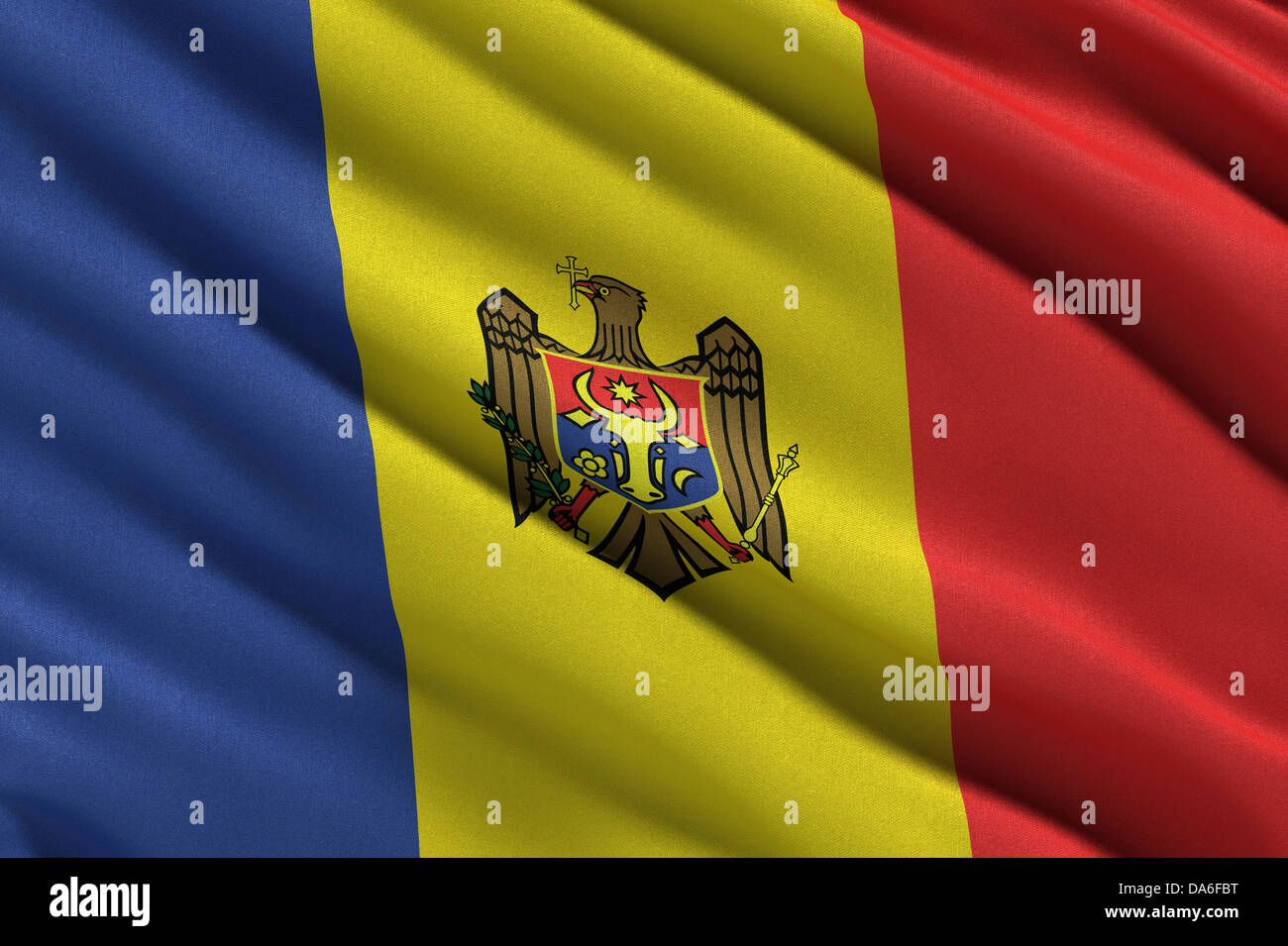 Bandera de Moldavia Fotografía de stock - Alamy