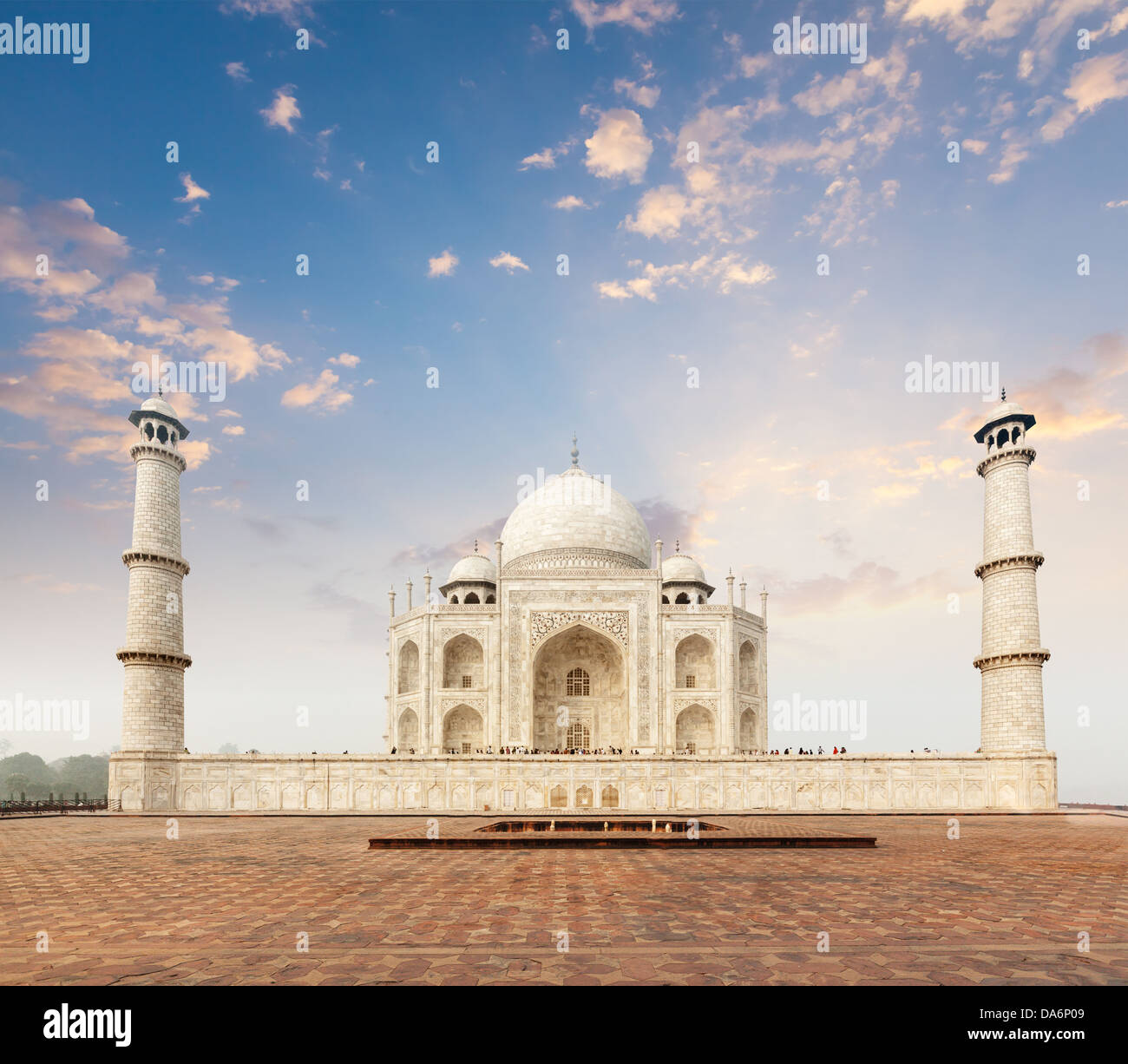 Taj Mahal. Símbolo indio - viajes de India de fondo. Agra, India Foto de stock