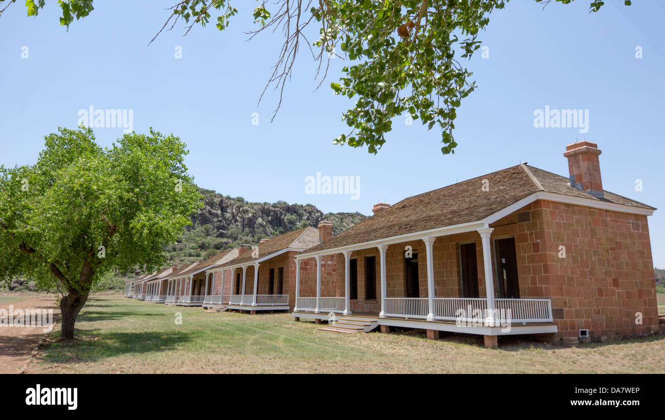 Sitio Histórico Nacional de Fort Davis, Texas es uno de los mejores ejemplos supervivientes de un puesto militar fronterizo guerras indias. Foto de stock