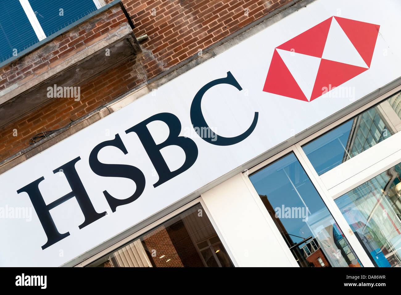 HSBC Bank, Reino Unido. Foto de stock