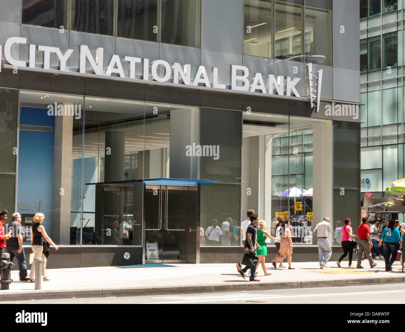 Sucursal del banco nacional de la ciudad de entrada, NYC Fotografía de