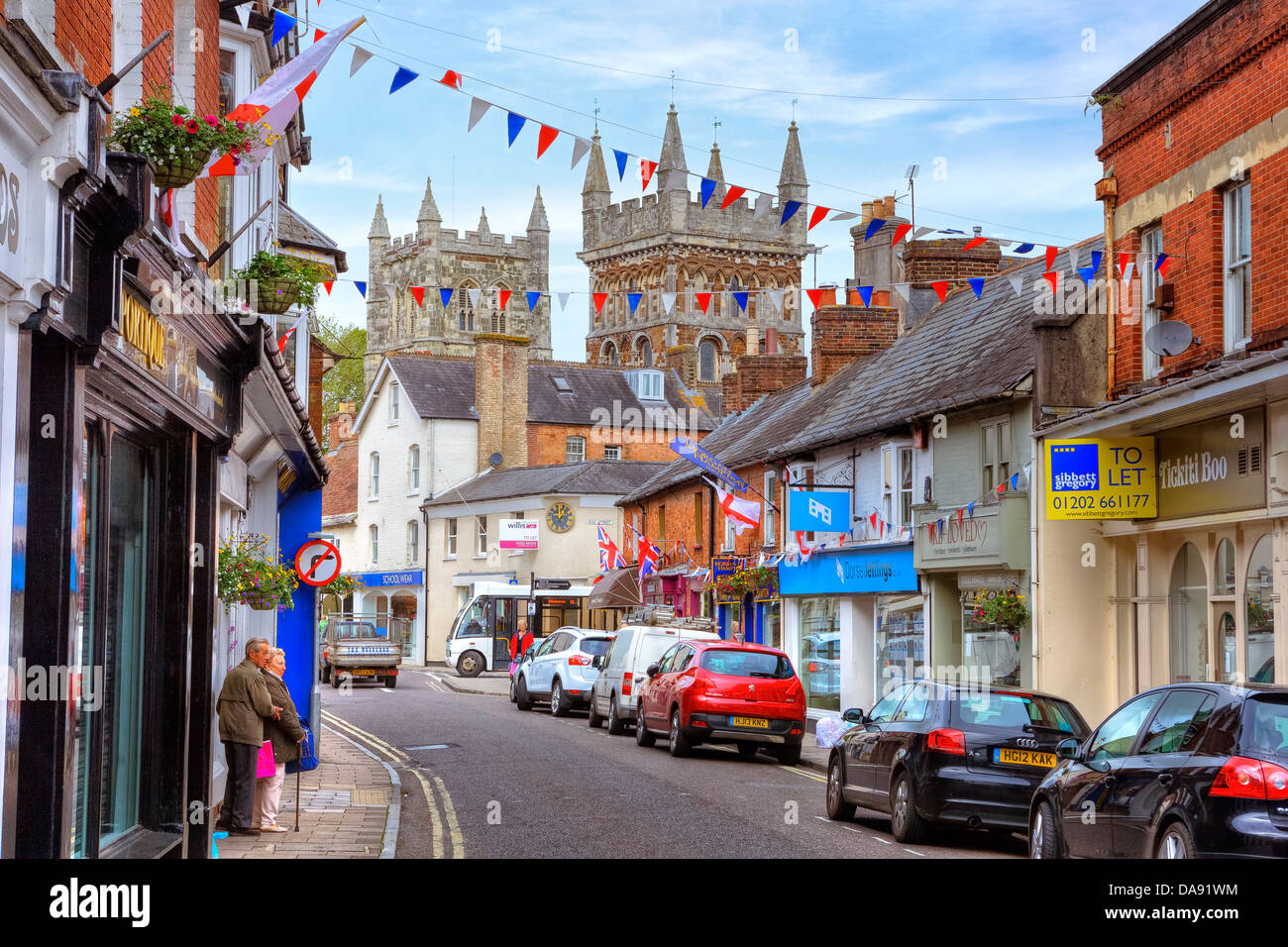 Wimborne Minster, Dorset, Reino Unido Foto de stock
