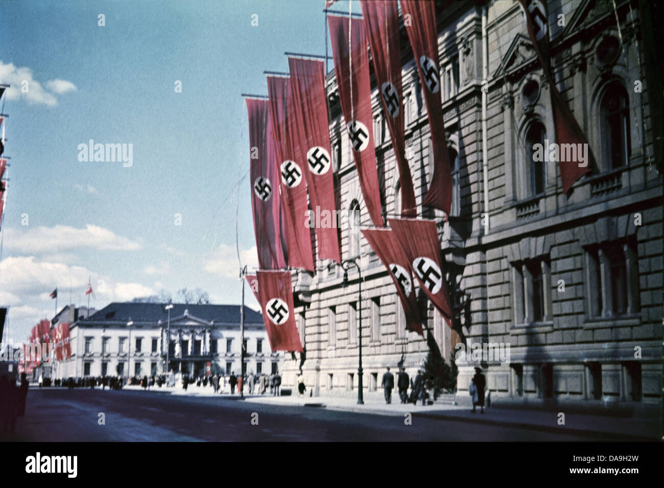 Tercer Reich nazi, Nacional Socialista, el nacionalsocialismo, Alemania, 1942, Berlín, Europa, 1 de mayo, día de fiesta, la ciudad jubileo, 1937 Foto de stock