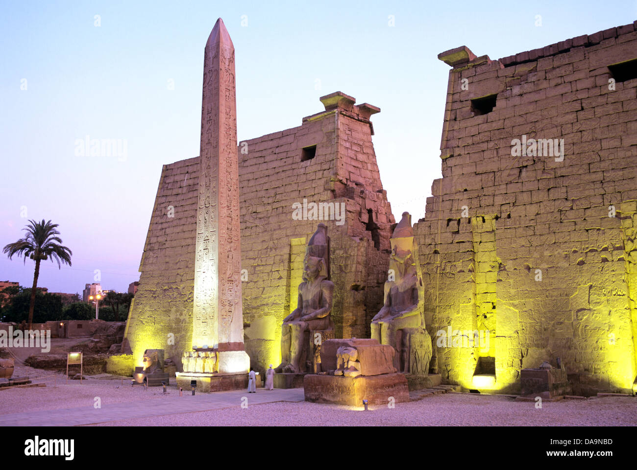 Templo de Luxor, Valle del Nilo Egipto, Norte de África Foto de stock