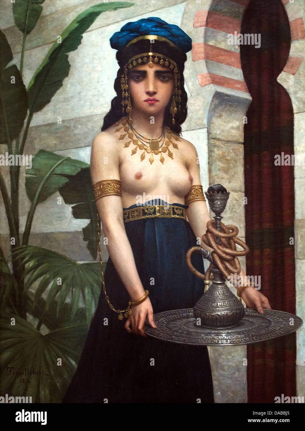 La camarera harén Francia por Paul Désiré TROUILLEBERT Paris 1829 - 1900 Foto de stock