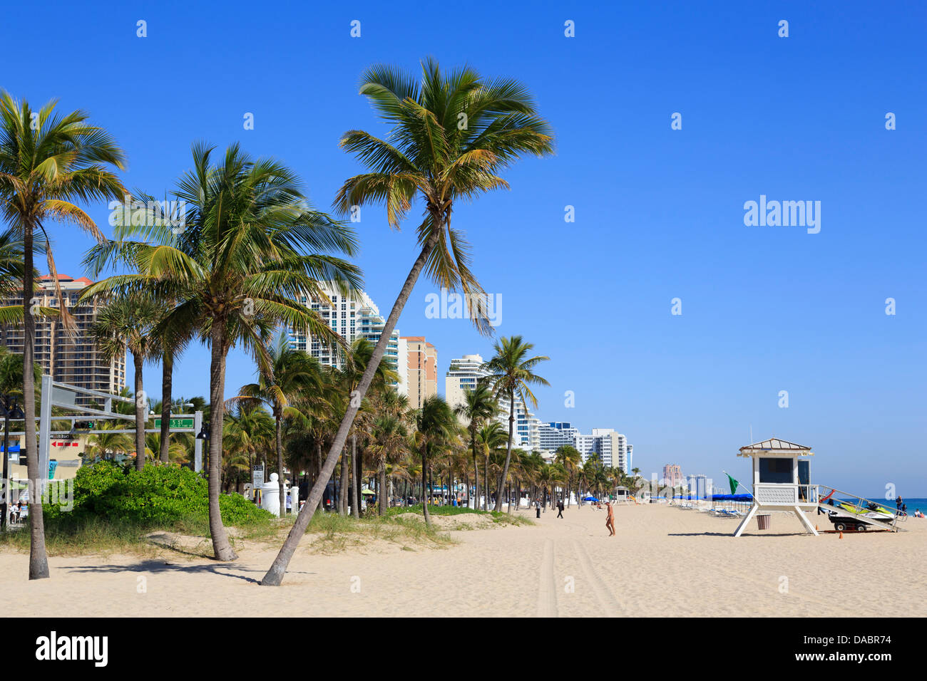 Playa de Ocean Boulevard, Fort Lauderdale, Florida, Estados Unidos de América, América del Norte Foto de stock