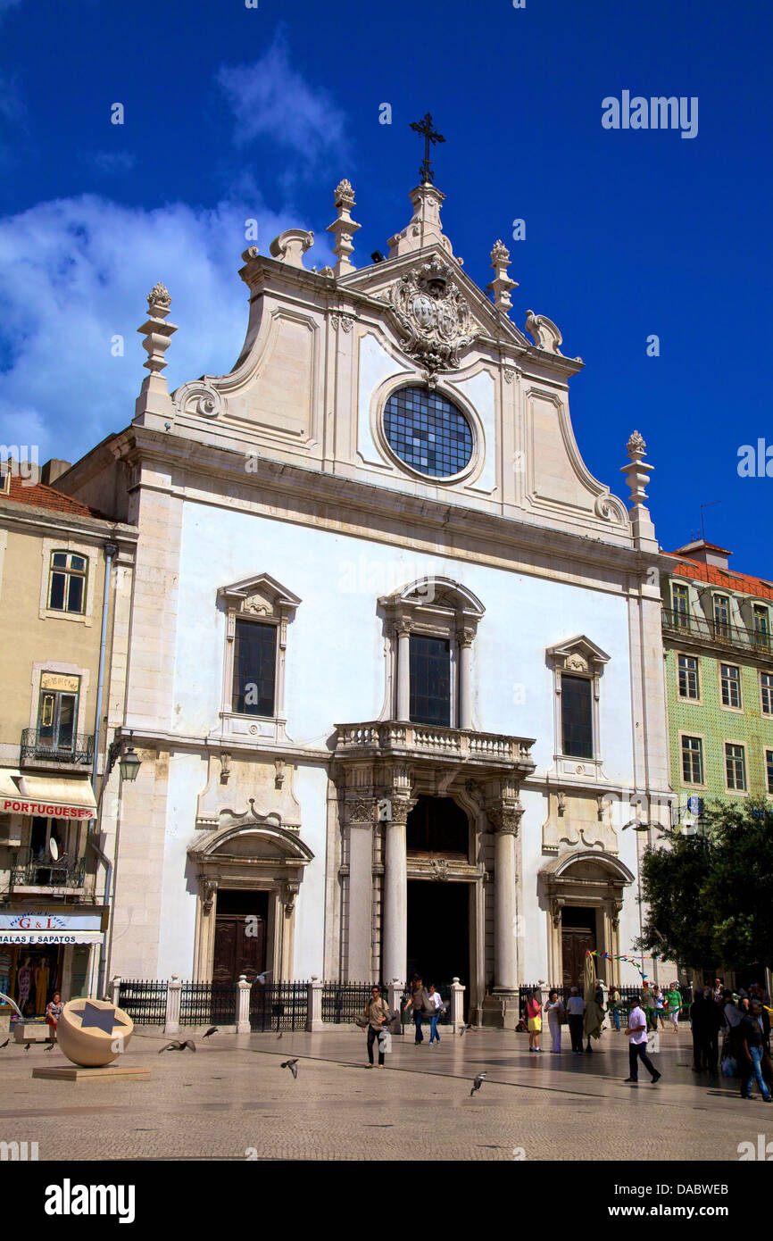 La Iglesia de Santo Domingo, Lisboa, Portugal, el sur de Europa Occidental Foto de stock