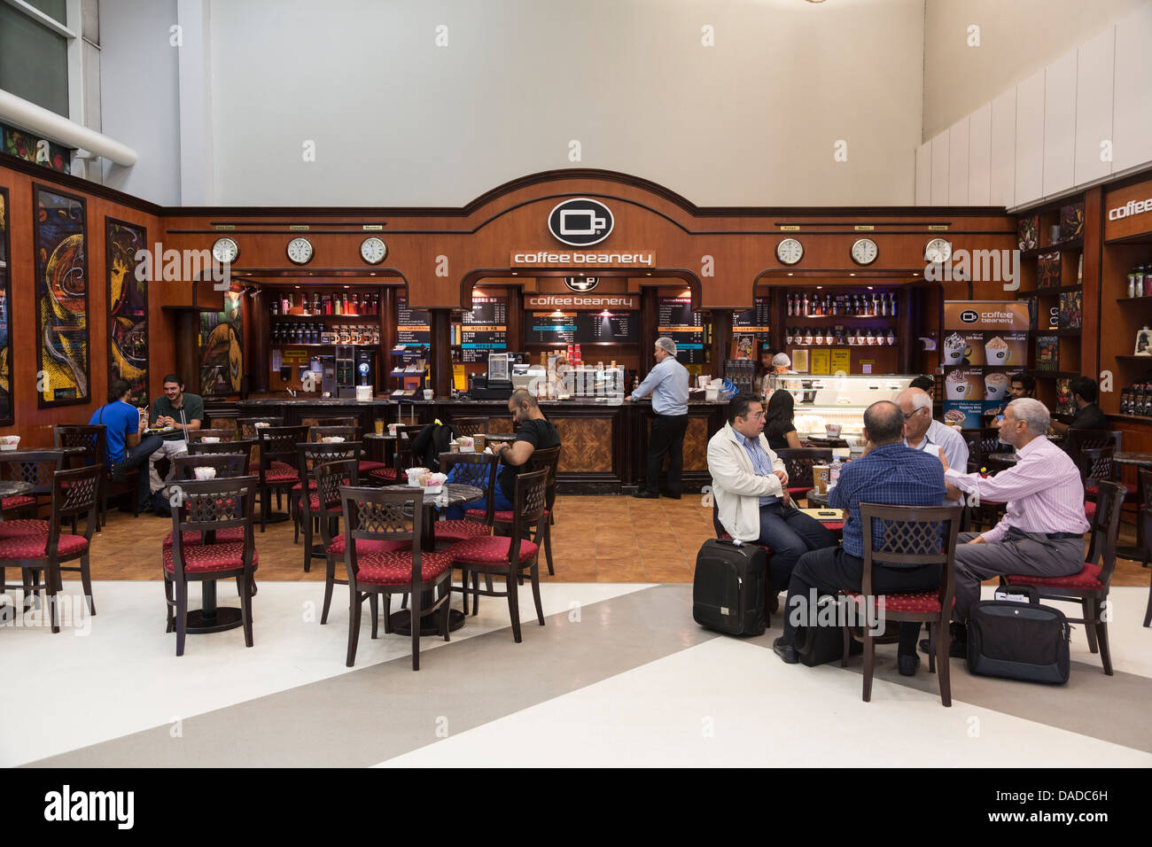Cafetería Beanery café, el aeropuerto de Doha, Qatar Fotografía de