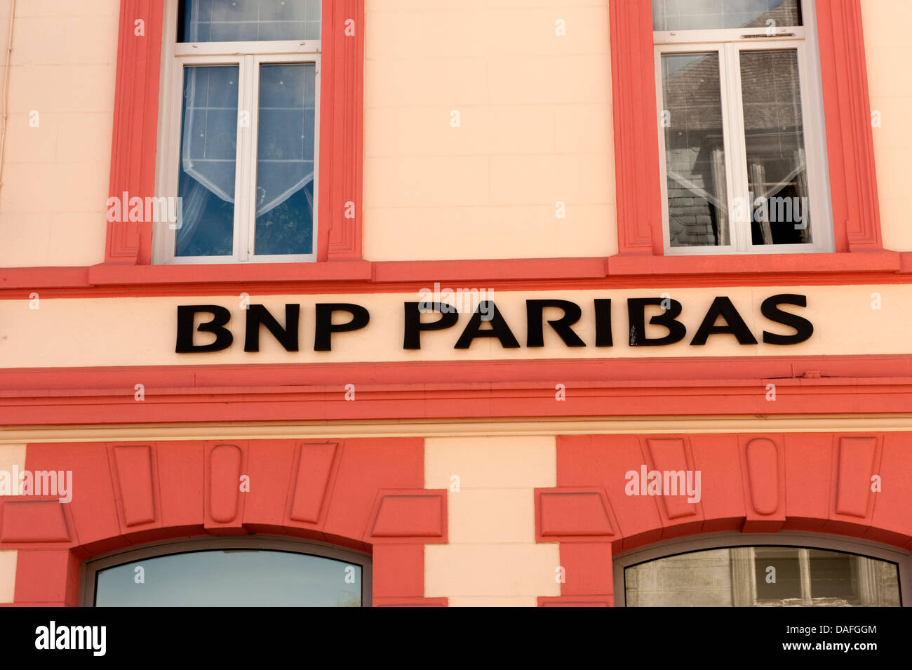 El banco BNP Paribas Francia Foto de stock