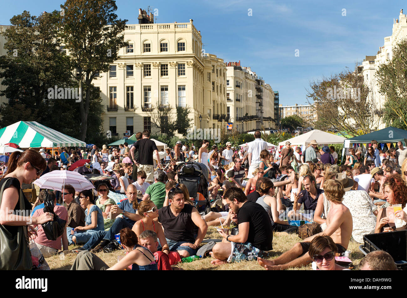 Festival de Brunswick Brunswick Square, Agosto. Hove. Brighton y Hove, Inglaterra Foto de stock