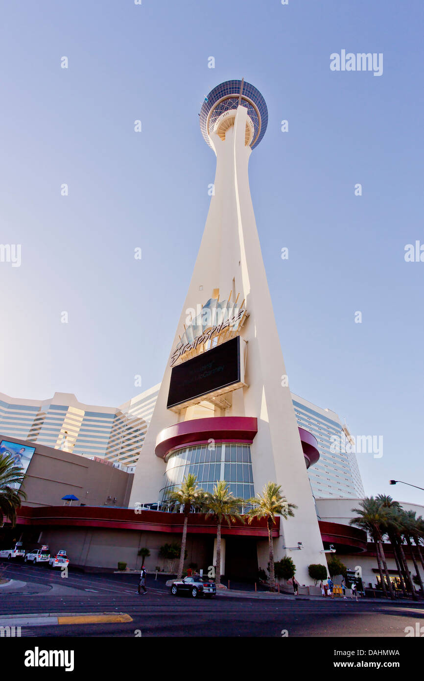 Torre Stratosphere, Las Vegas, Nevada, EE.UU. Foto de stock