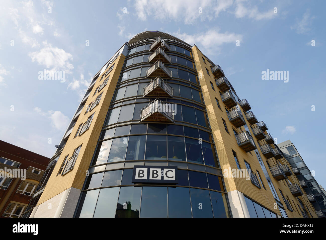Las oficinas de la BBC en Hull City Centre Foto de stock