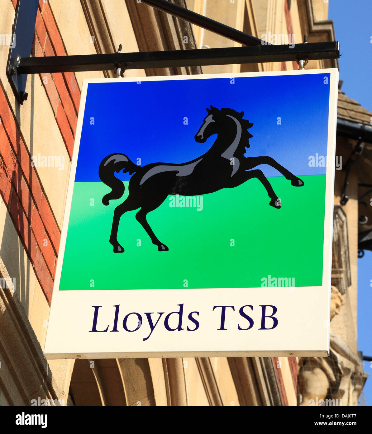 Lloyds TSB Bank firmar, logo, Inglaterra Foto de stock