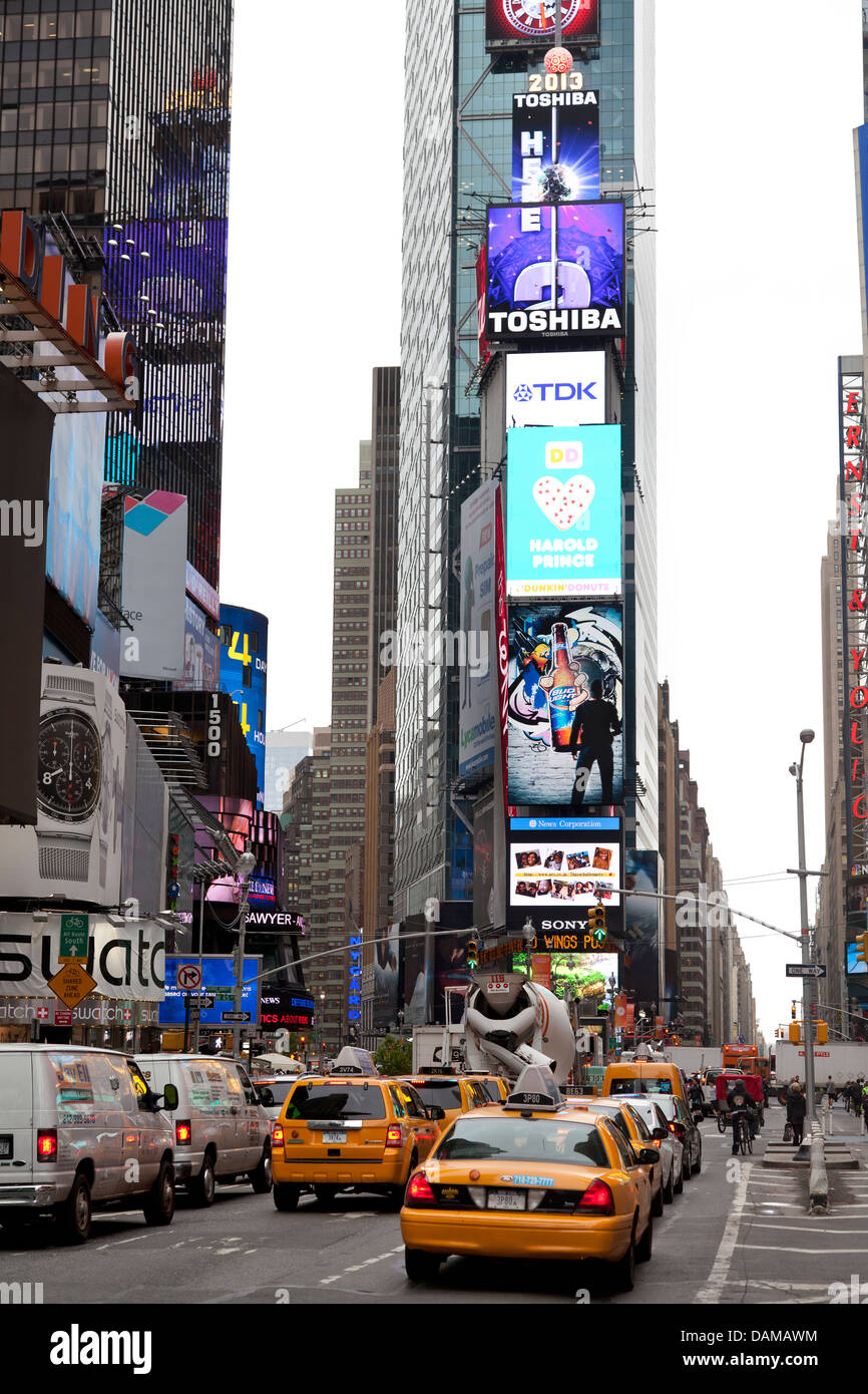 Times Square, Manhattan, Ciudad de Nueva York Foto de stock