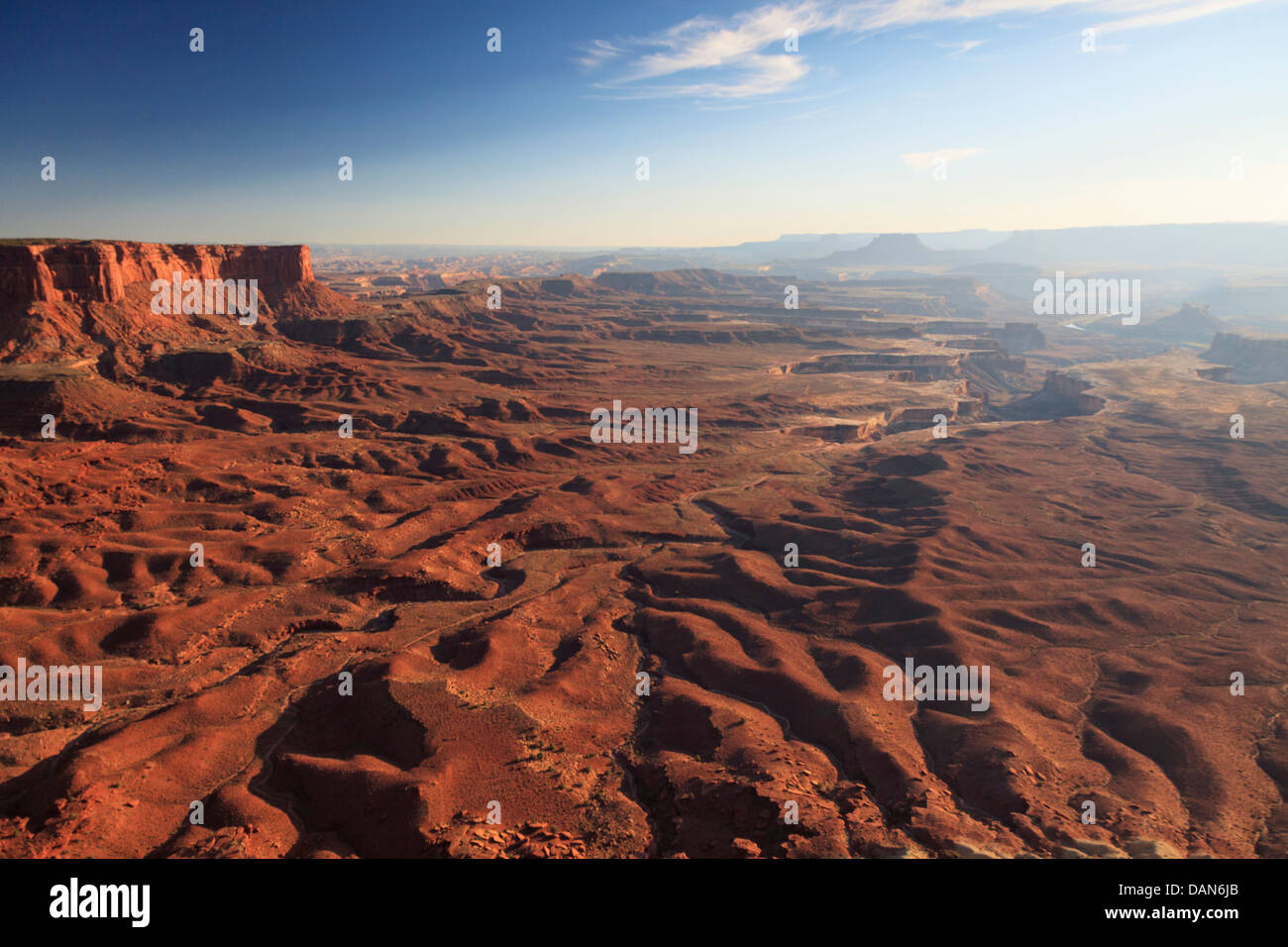 Estados Unidos, Utah, el Parque Nacional Canyonlands, distrito de Island in the Sky, Grand View Point Foto de stock